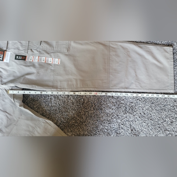 5.11 Tactical Series Relaxed Fit Khaki Cargo-Style Pants - Picture 9 of 10